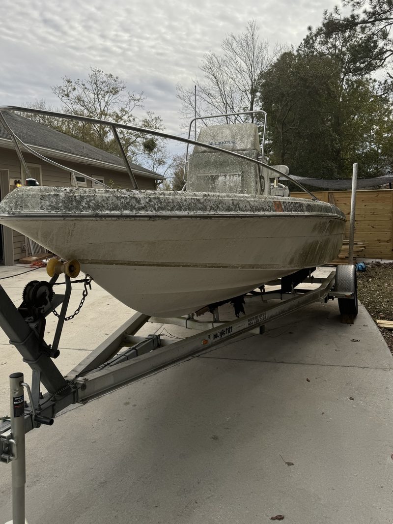 Before: center console, port side