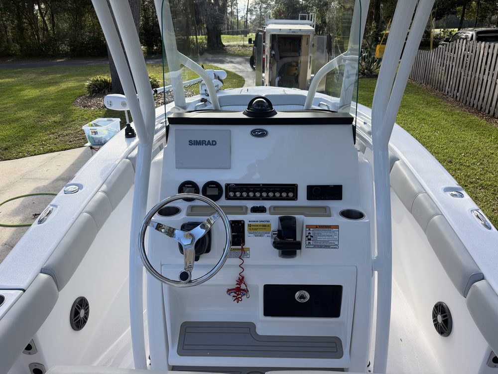The Sea Fox helm and console, clean